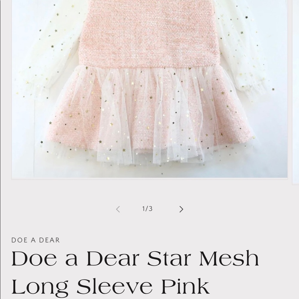 Doe a Dear Girl’s dress star mesh